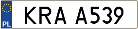 Trailer License Plate